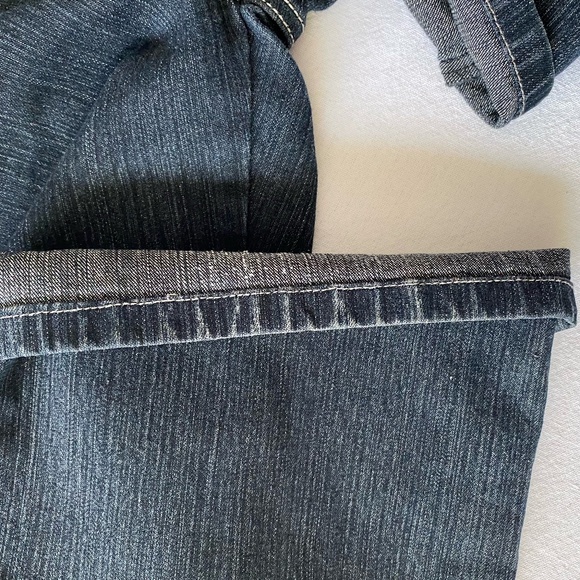 Roadrunner Women's Sz12x31 Dark Denim Straight Leg Stretch Jeans - Picture 12 of 16